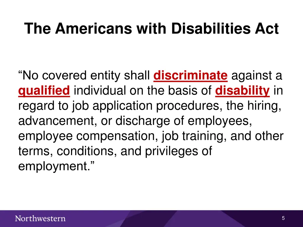 the americans with disabilities act