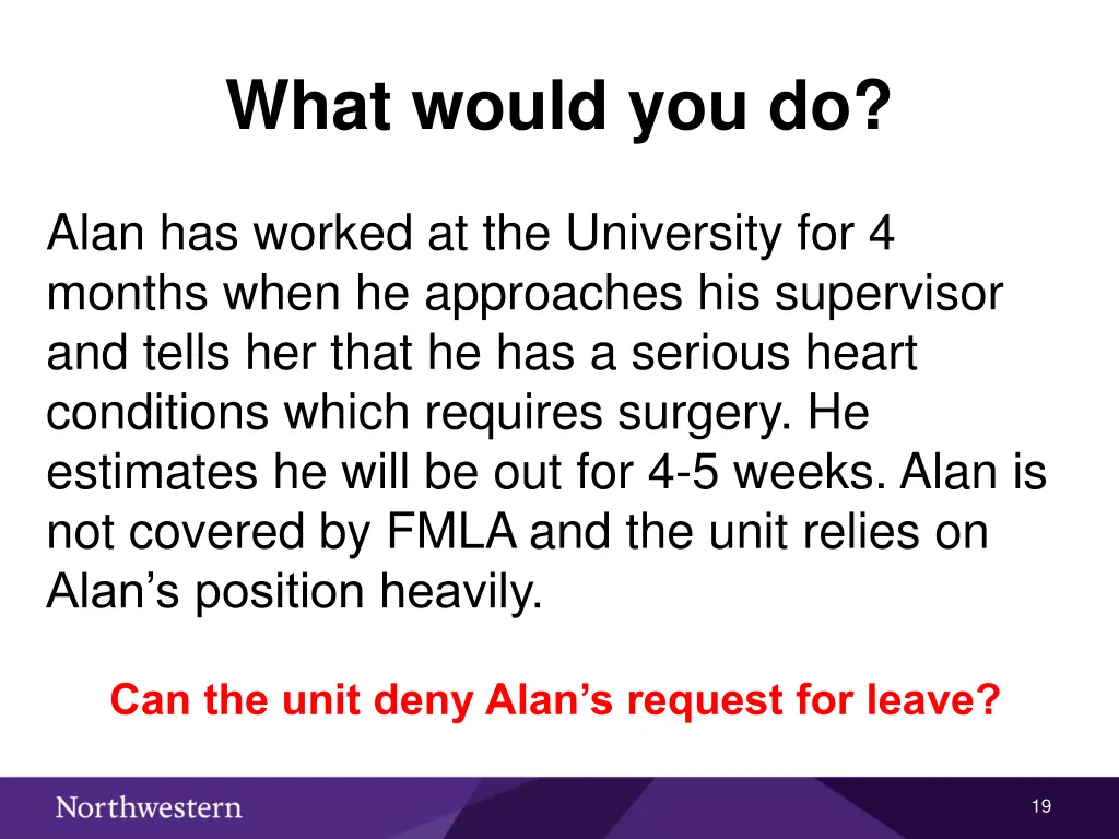 what would you do