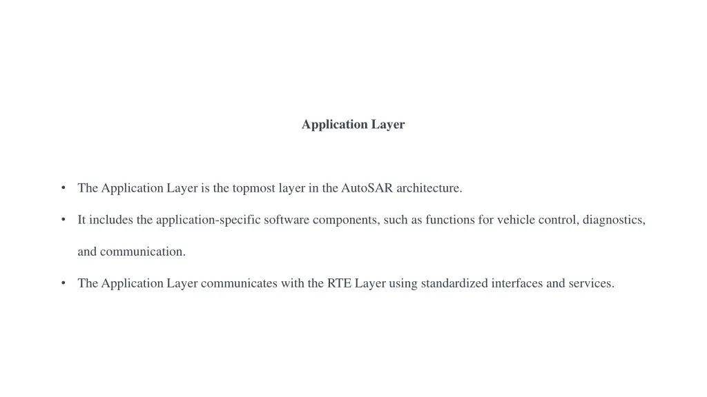 application layer