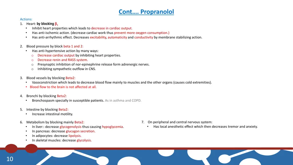 cont propranolol