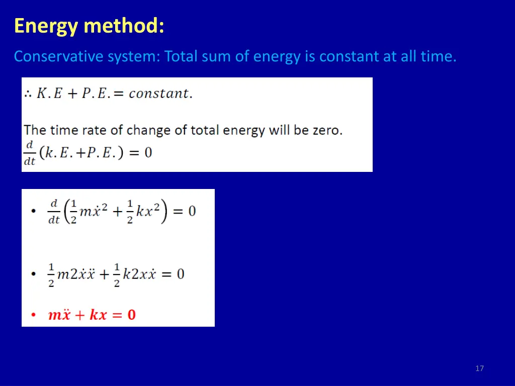 energy method
