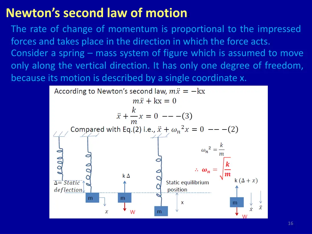 newton s second law of motion the rate of change