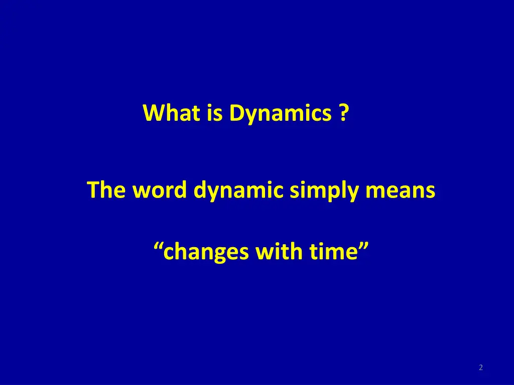 what is dynamics