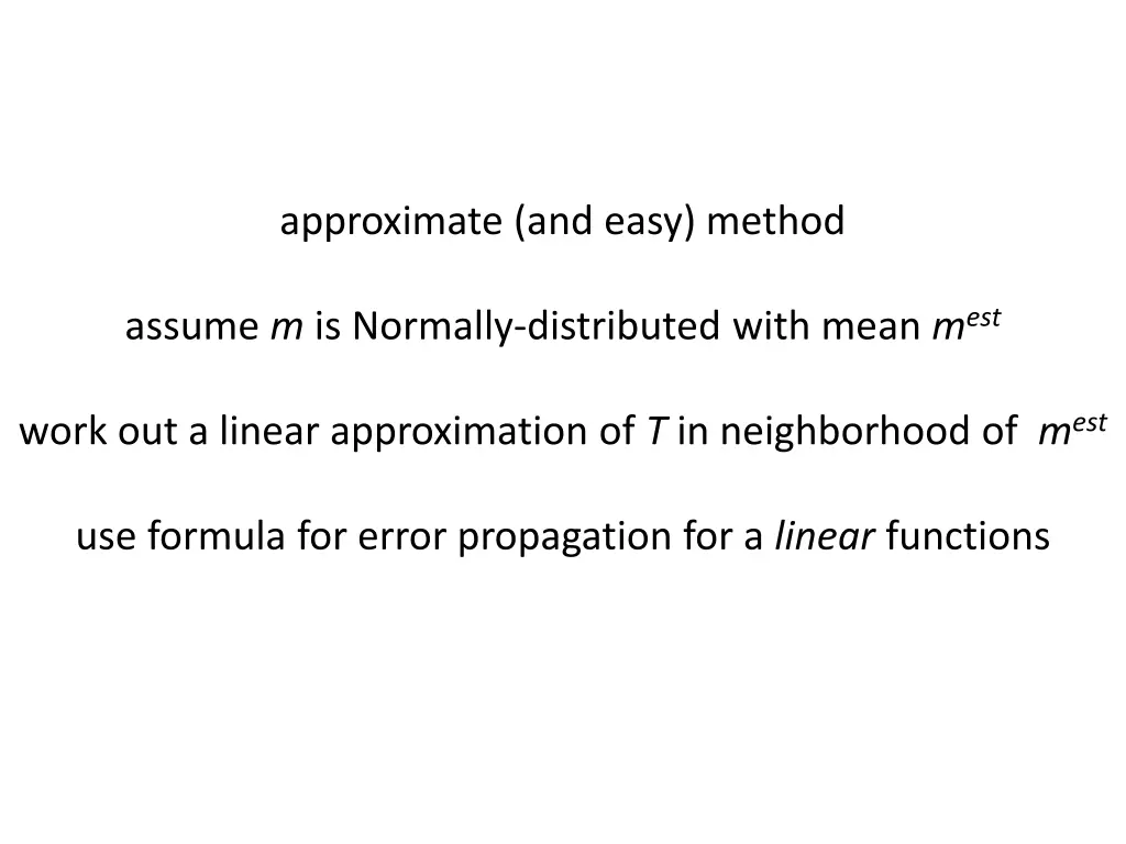 approximate and easy method
