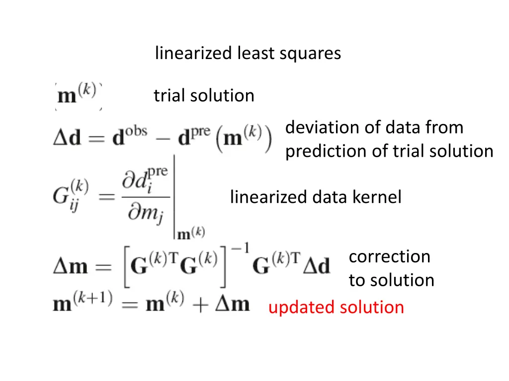 linearized least squares 11