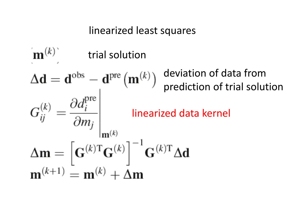 linearized least squares 9