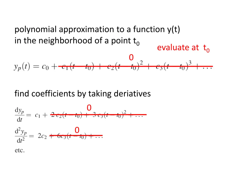 polynomial approximation to a function 2