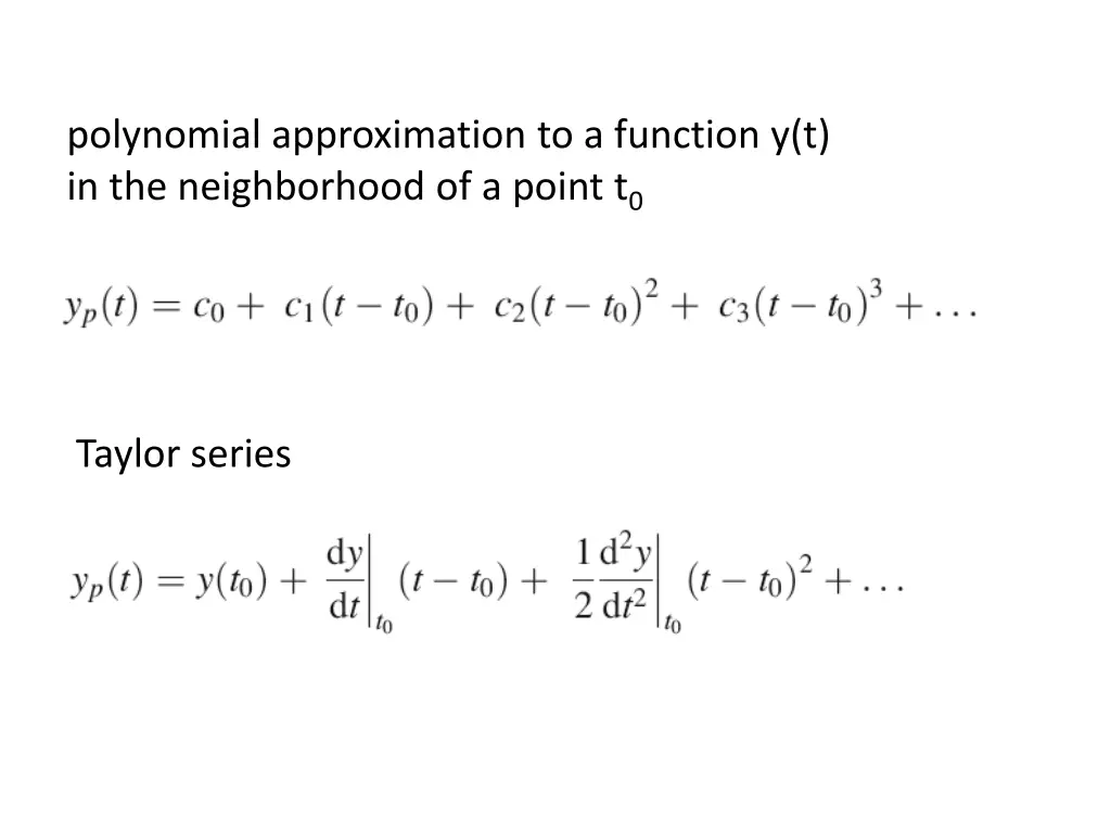 polynomial approximation to a function 4