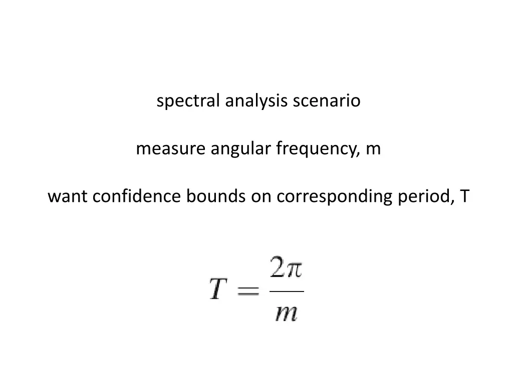 spectral analysis scenario