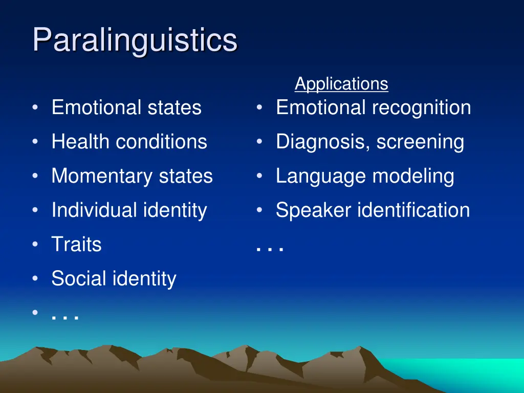 paralinguistics 1