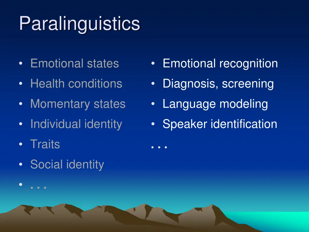paralinguistics 2