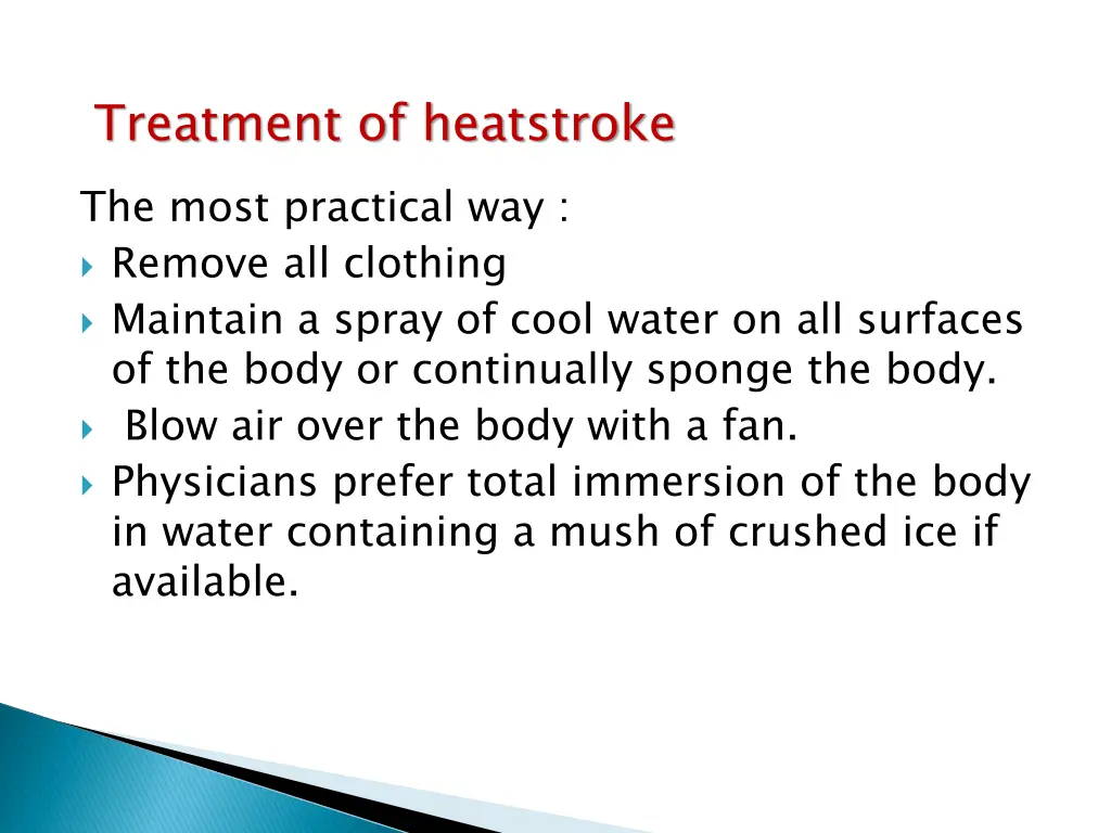 treatment of heatstroke