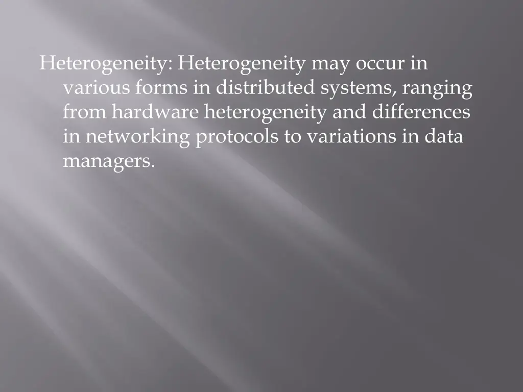 heterogeneity heterogeneity may occur in various
