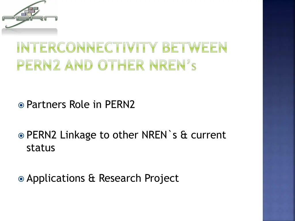 interconnectivity between pern2 and other nren s