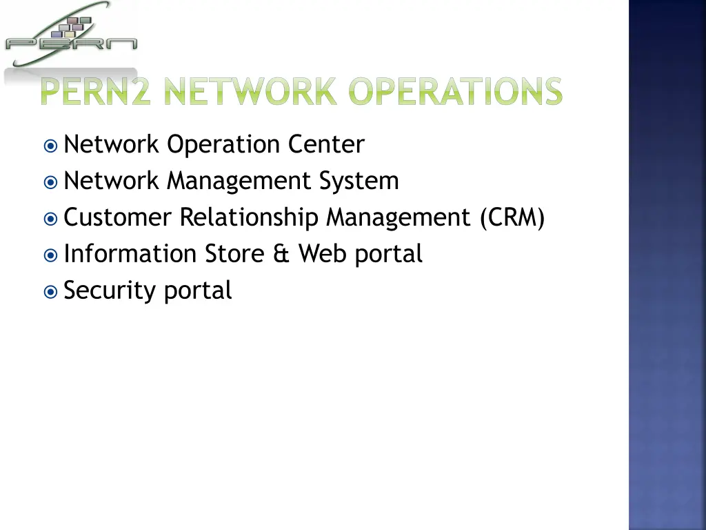pern2 network operations