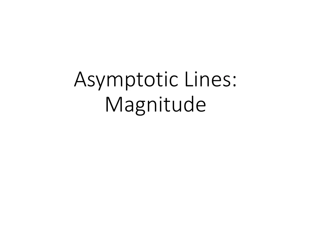 asymptotic lines magnitude