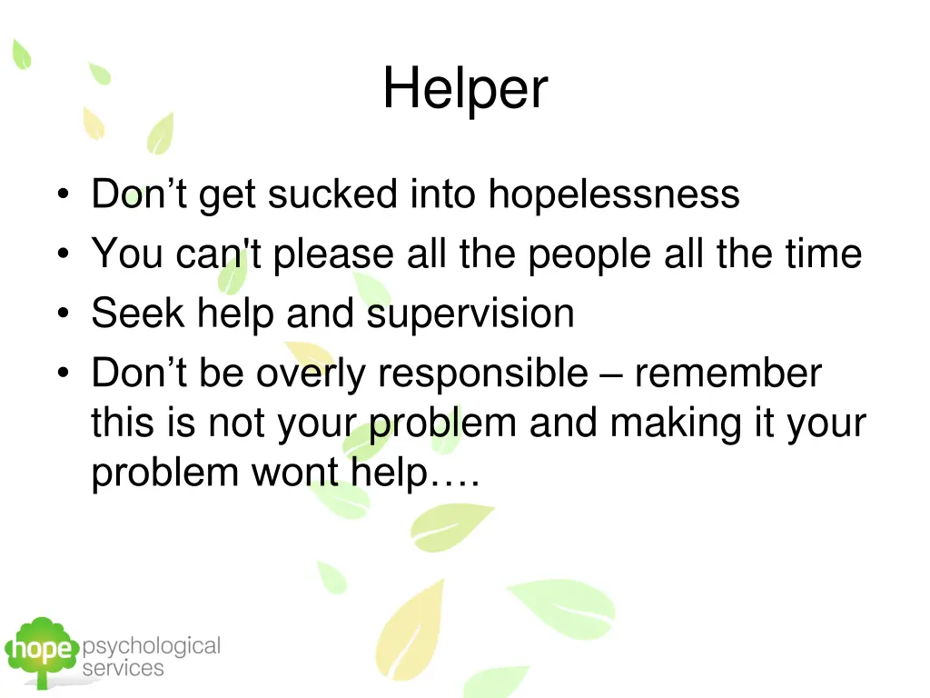 helper
