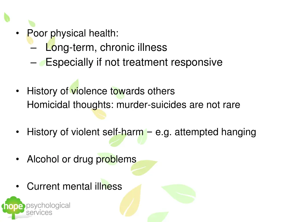 poor physical health long term chronic illness