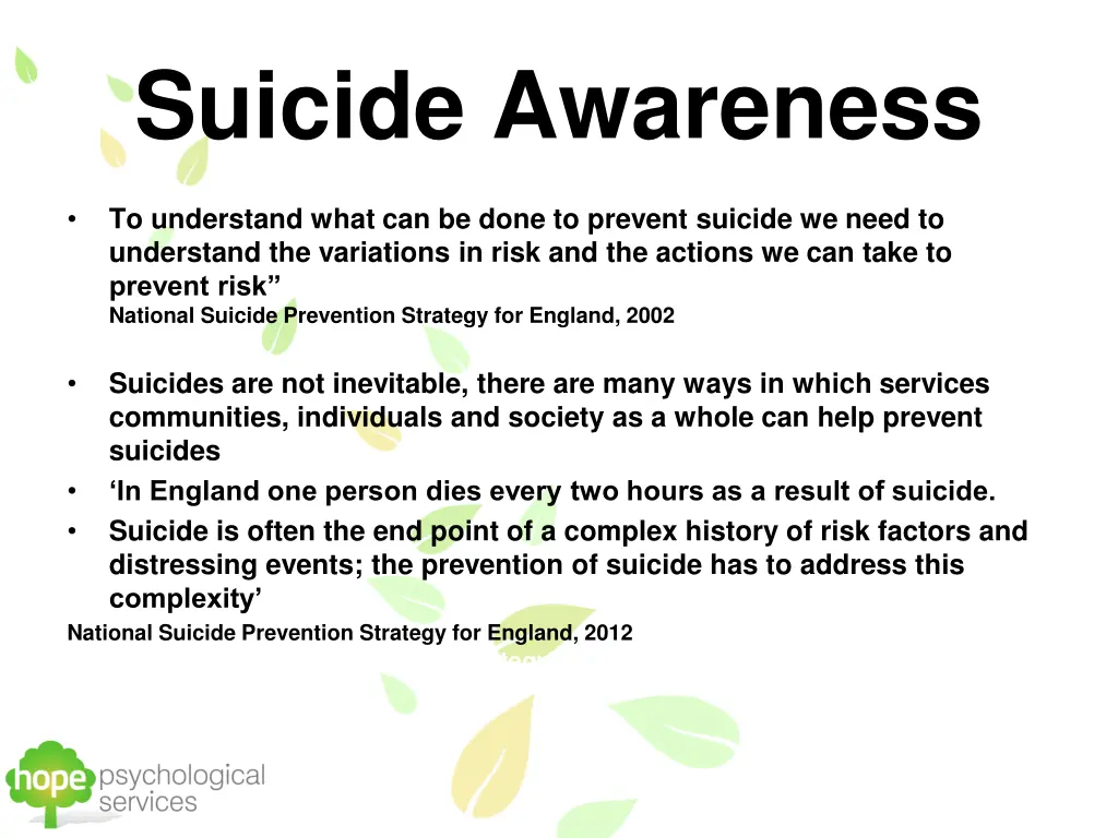 suicide awareness