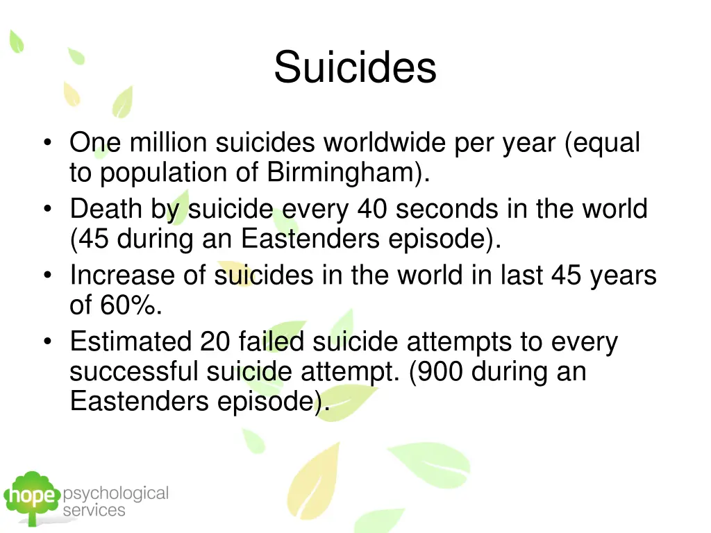 suicides