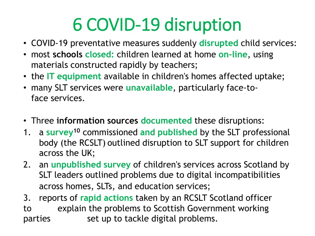 6 covid 6 covid 19 disruption 19 disruption covid