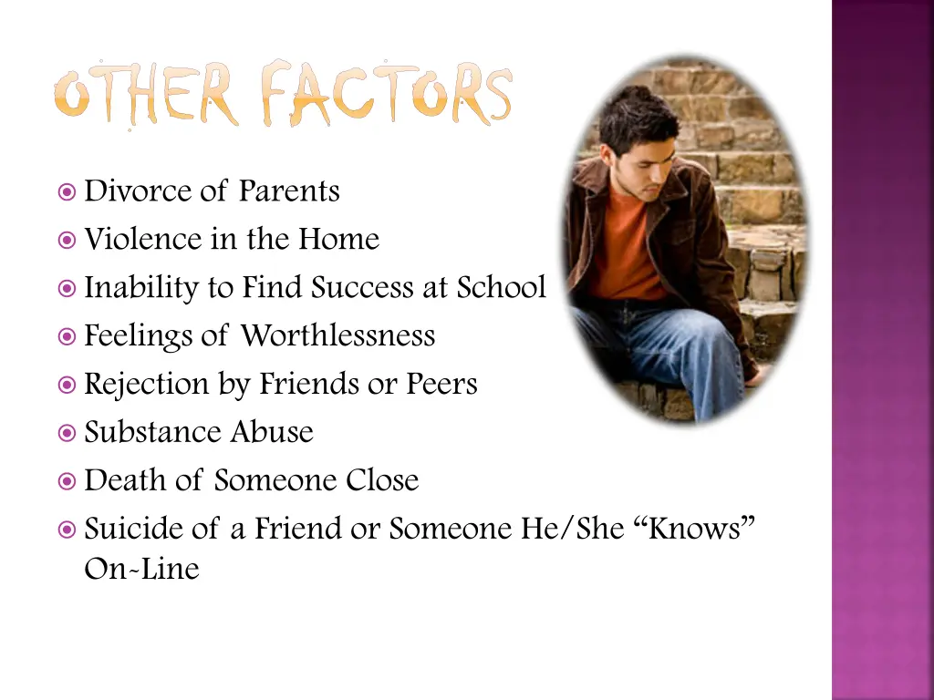 other factors other factors