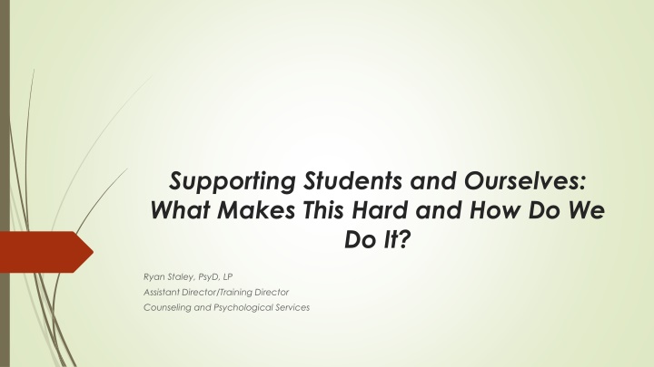 supporting students and ourselves what makes this