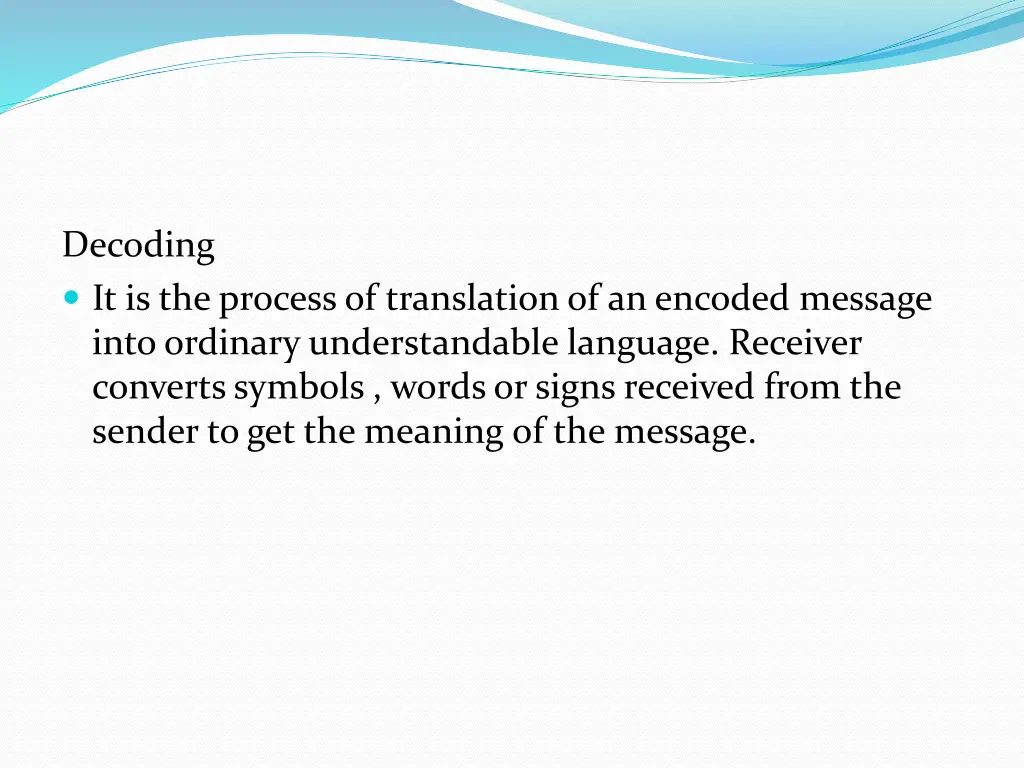 decoding it is the process of translation