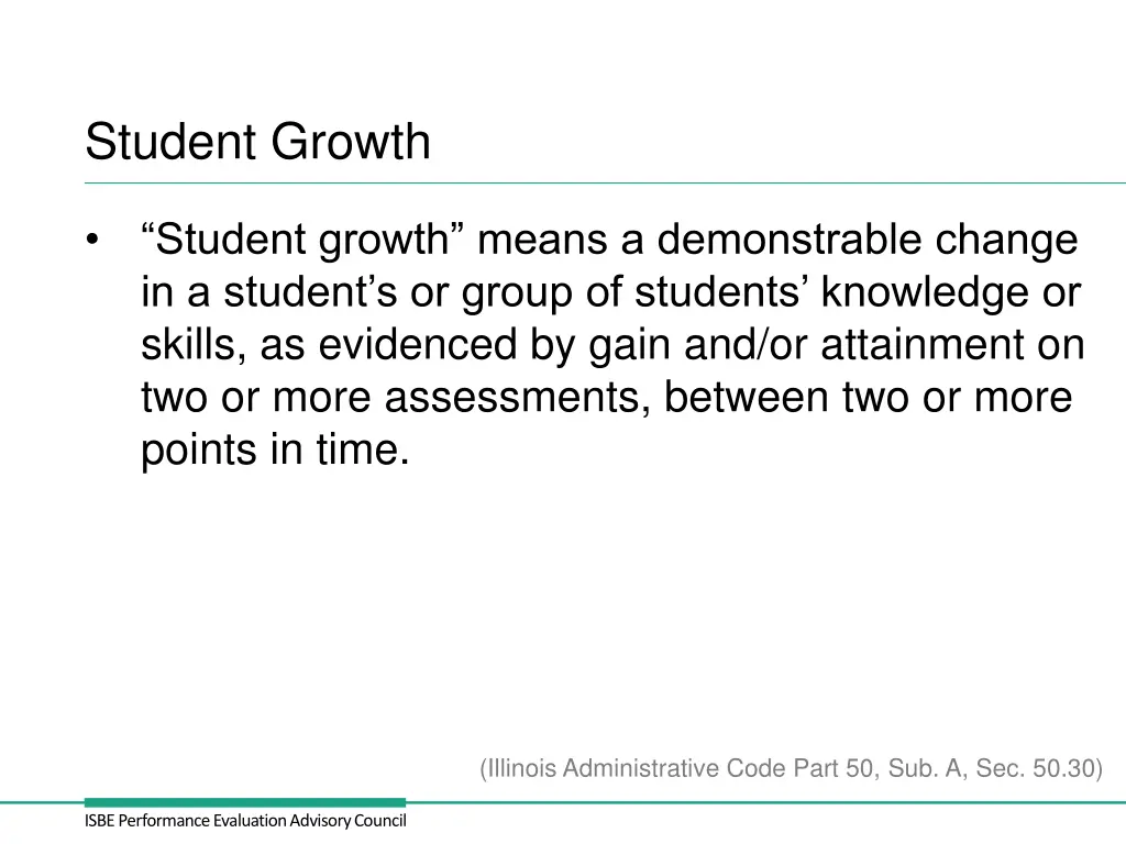 student growth