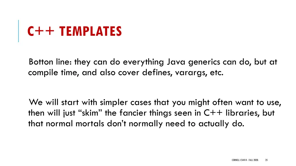 c templates