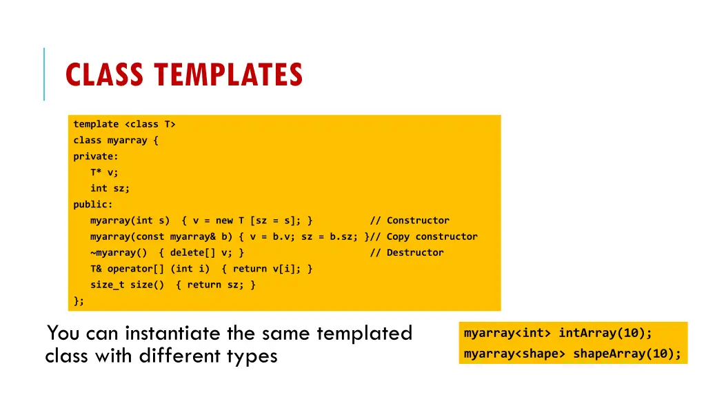 class templates