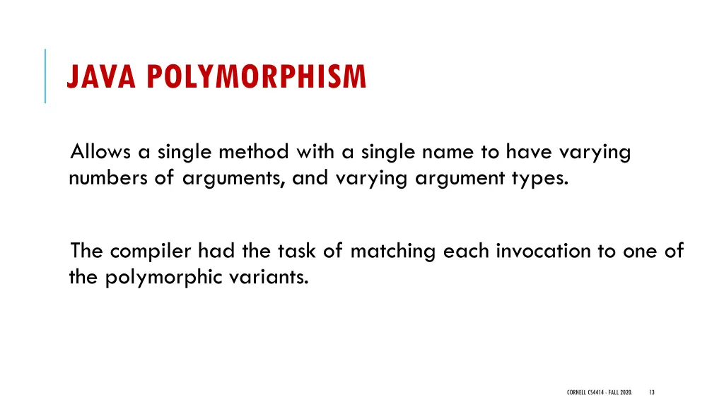 java polymorphism