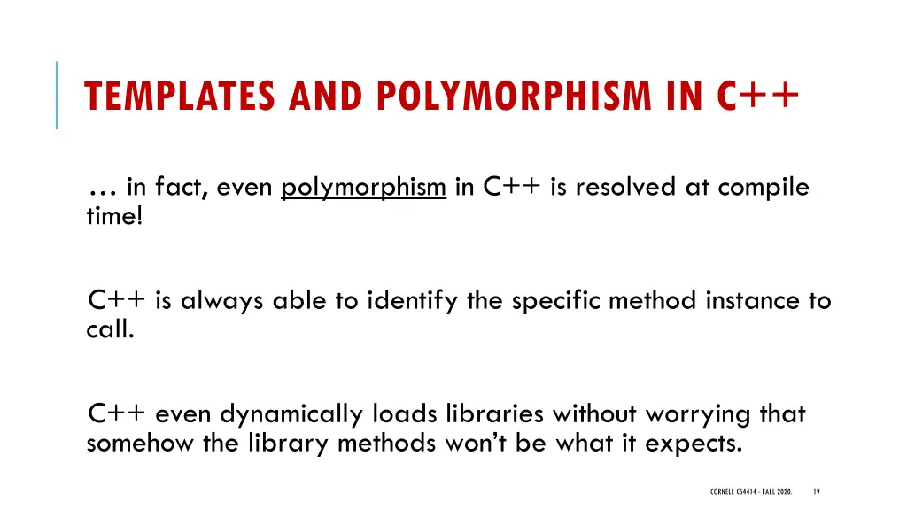 templates and polymorphism in c 1