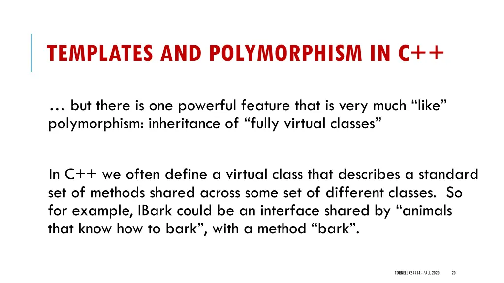 templates and polymorphism in c 2