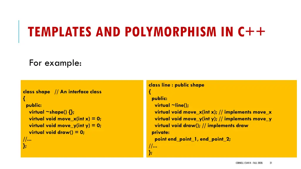 templates and polymorphism in c 3