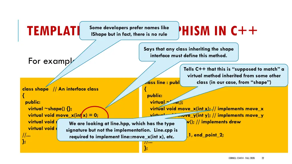 templates and polymorphism in c ishape