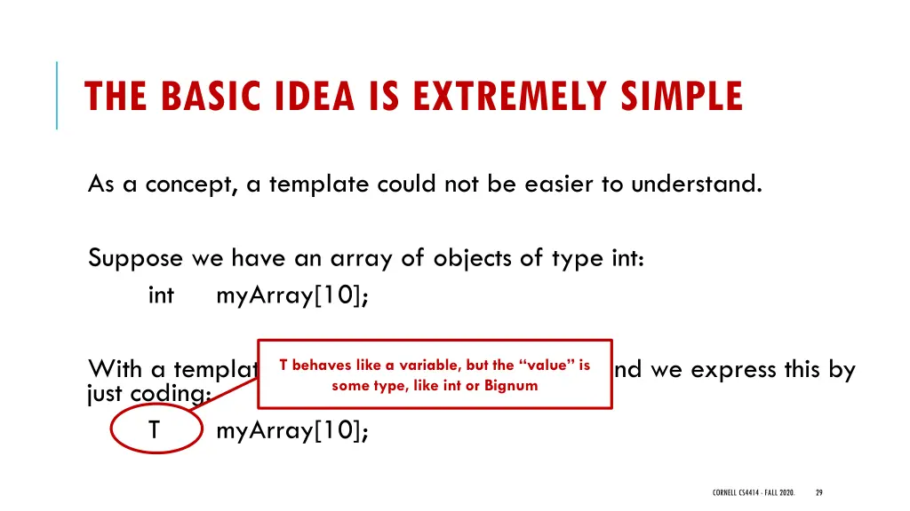 the basic idea is extremely simple 1