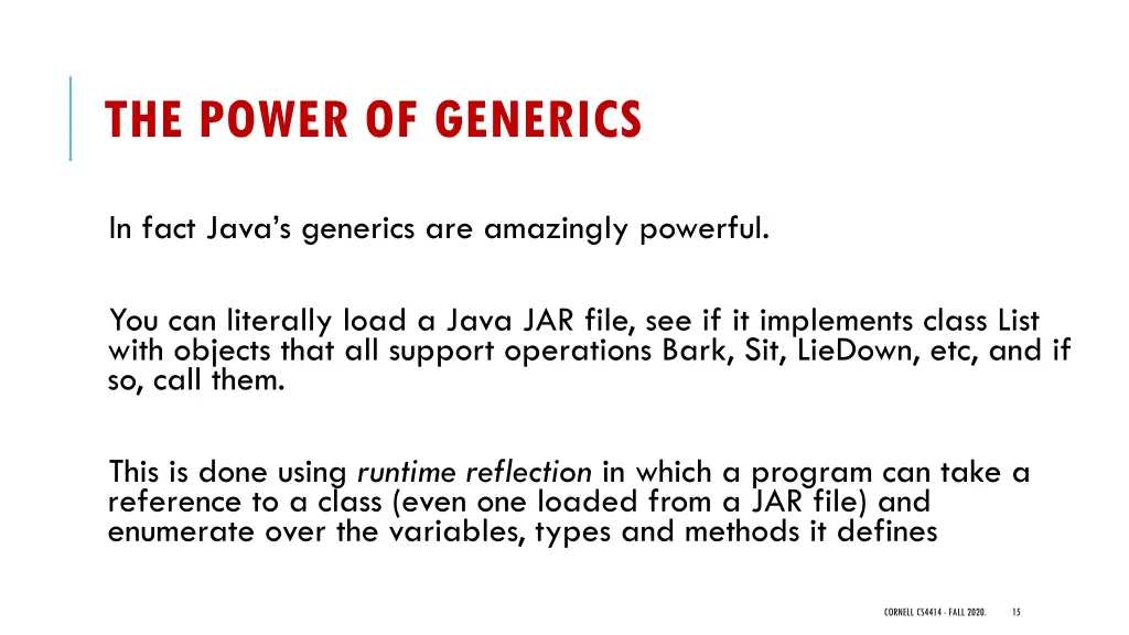 the power of generics