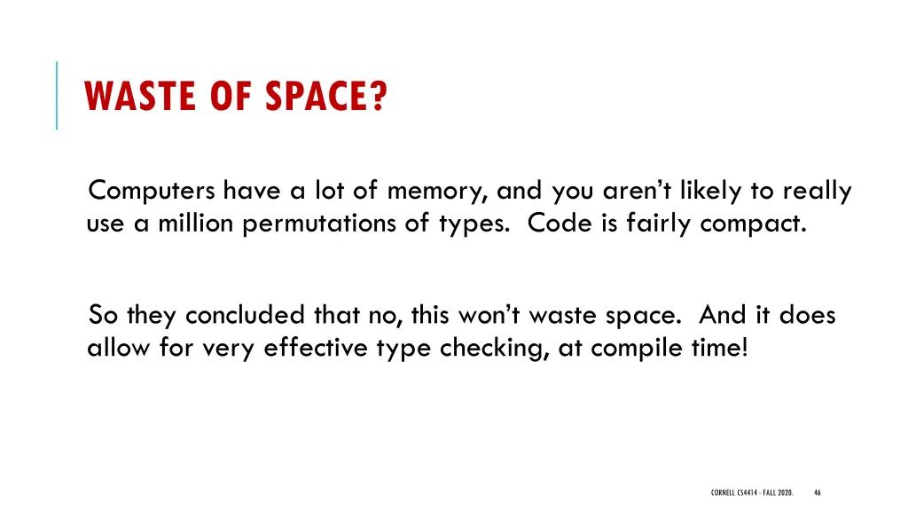 waste of space