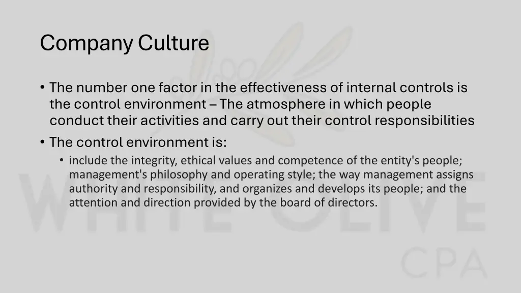 company culture