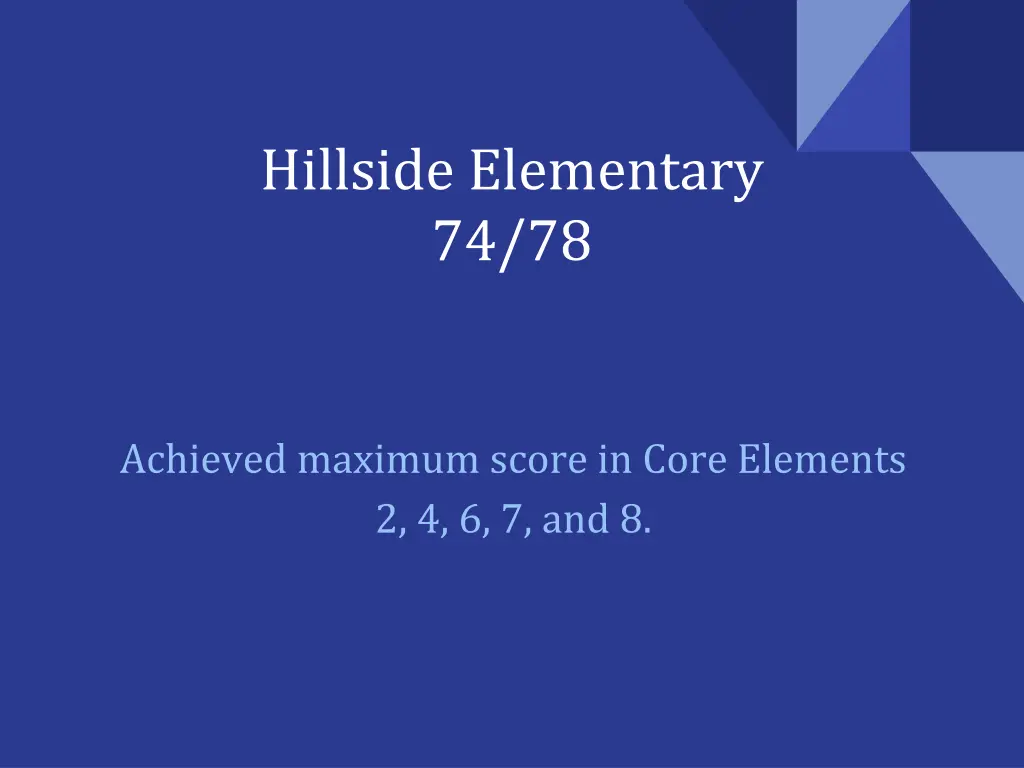 hillside elementary 74 78