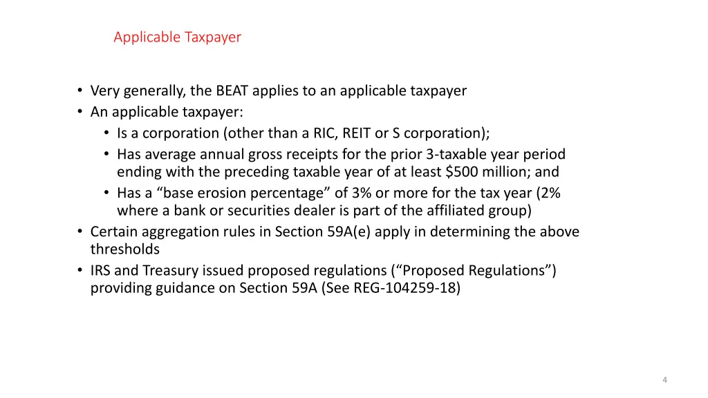 applicable taxpayer