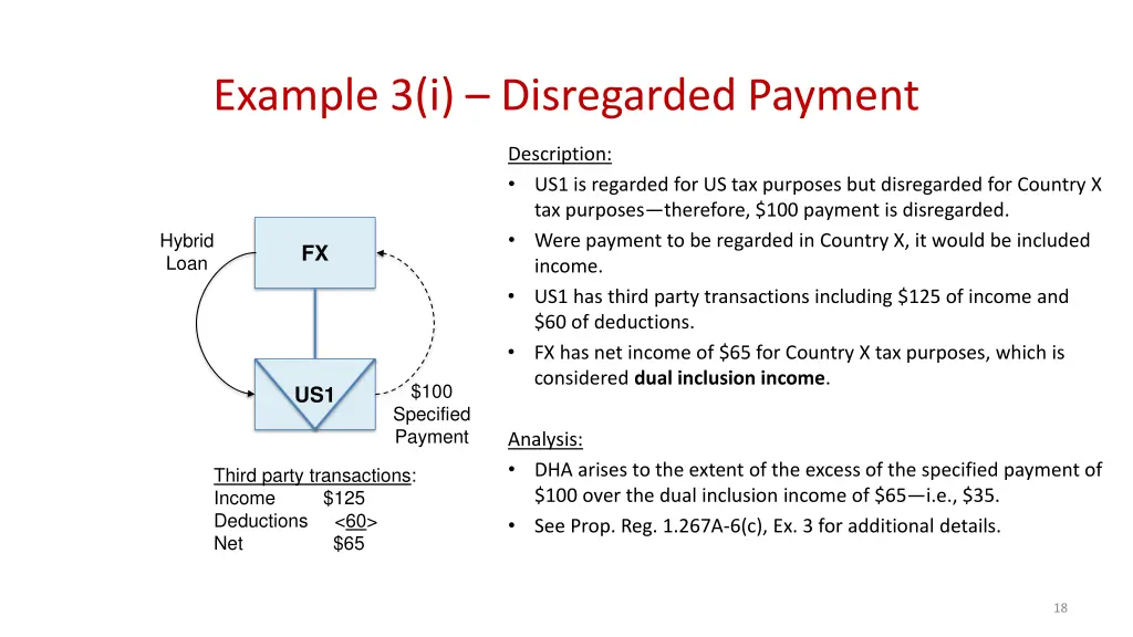 example 3 i disregarded payment