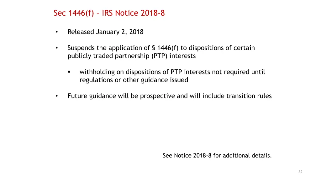 sec 1446 f irs notice 2018 8