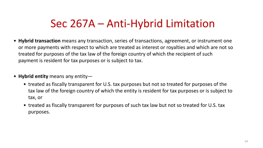 sec 267a anti hybrid limitation 1
