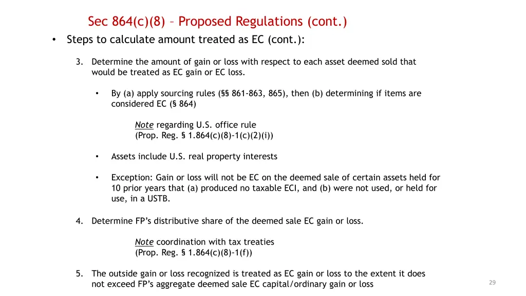 sec 864 c 8 proposed regulations cont steps
