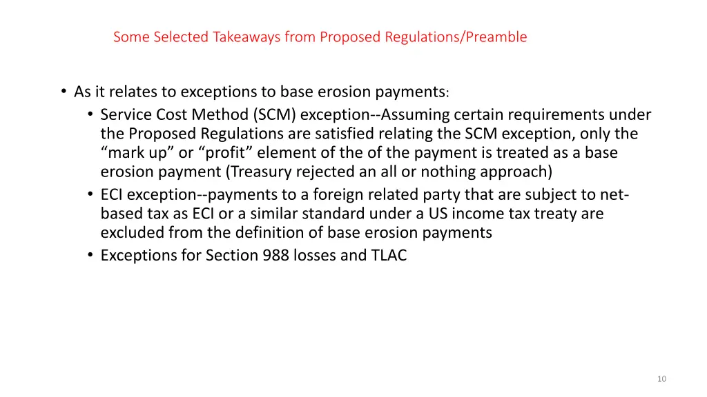 some selected takeaways from proposed regulations 4