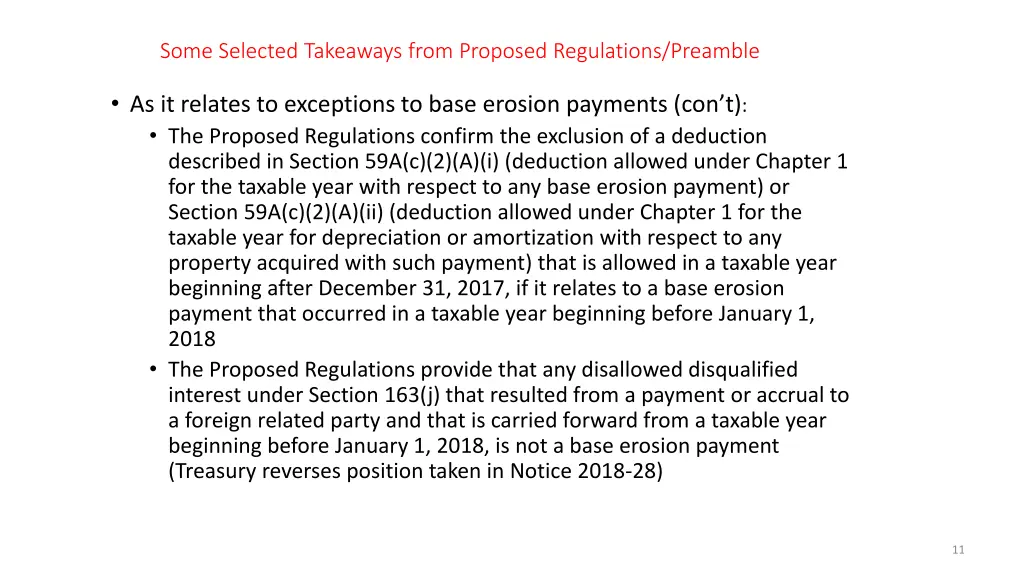 some selected takeaways from proposed regulations 5