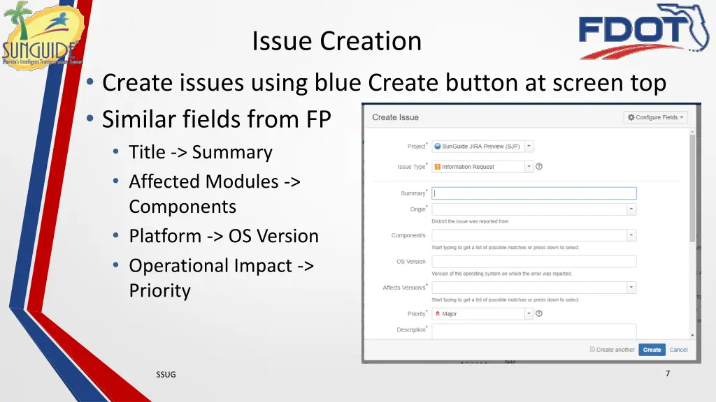 issue creation