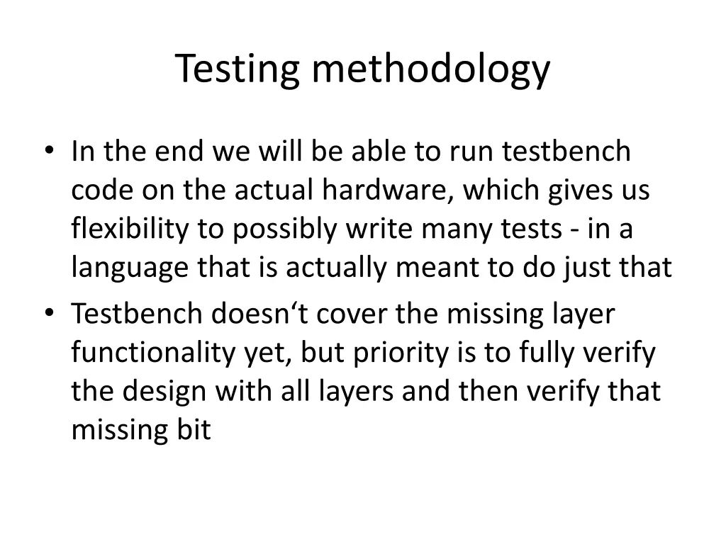testing methodology 2